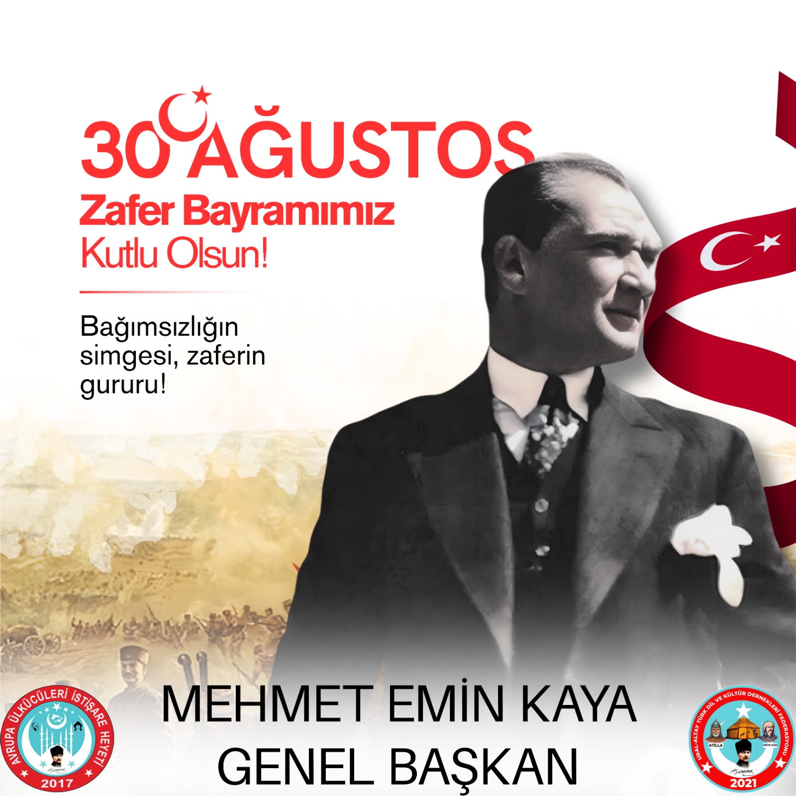 M.EMİN KAYA’DAN 30 AĞUSTOS MESAJI